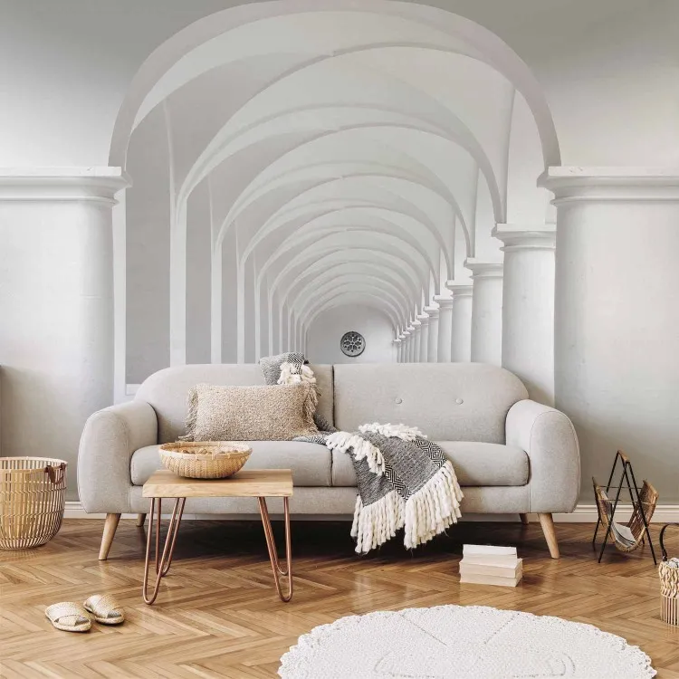 Raum - klassische Architektur in Weiß mit kontrastreichen Elementen